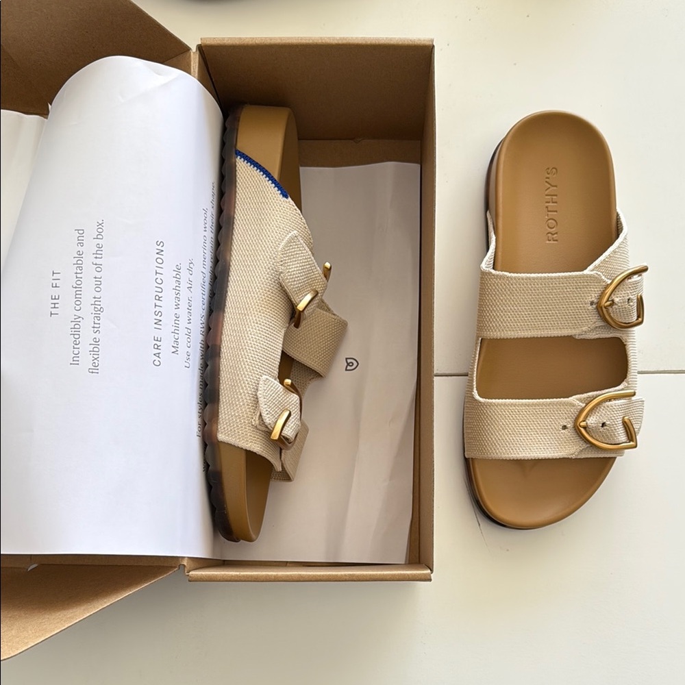 New Rothy's Women's Tan Sandals
